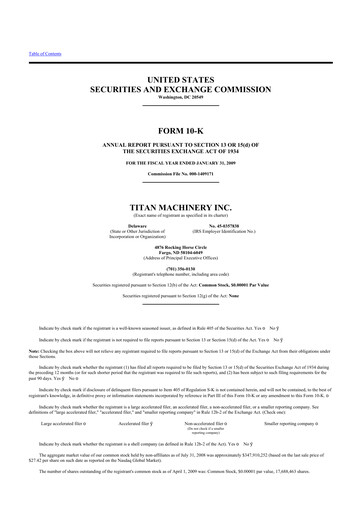 Thumbnail Titan Machinery 10-K Annual Report 