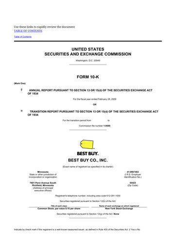 Thumbnail Best Buy 10-K Annual Report 