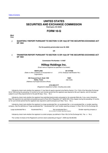 Thumbnail Hilltop Holdings 10-Q Quarterly Report FY 