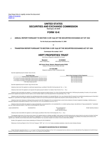 Thumbnail Equity Commonwealth 10-K Annual Report 