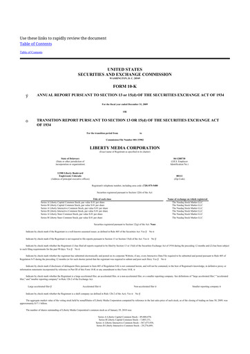 Miniature QVC Group 10-K Rapport annuel 