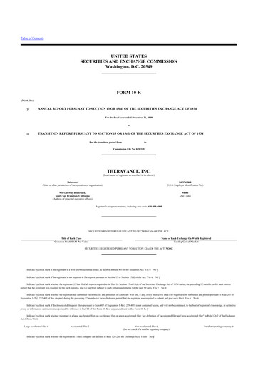 Thumbnail Innoviva 10-K Annual Report 