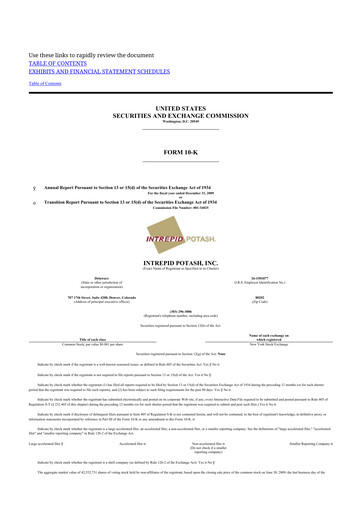 Vorschaubild Intrepid Potash
 10-K Jahresbericht 