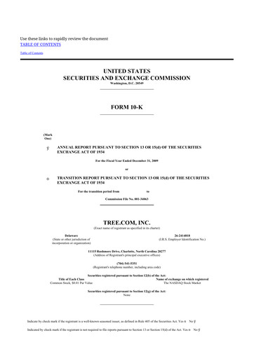 Thumbnail LendingTree 10-K Annual Report 