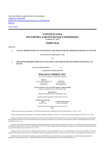 Thumbnail Willdan Group
 10-K Annual Report 