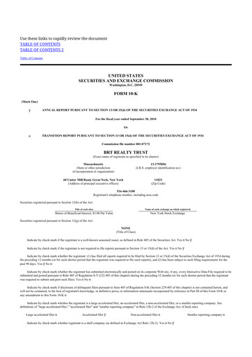 Thumbnail BRT Apartments 10-K Annual Report 