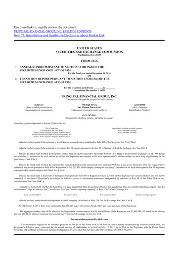 Thumbnail Principal Financial Group 10-K Annual Report 2010