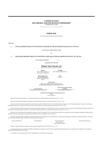 Miniature ATN International 10-K Rapport annuel 