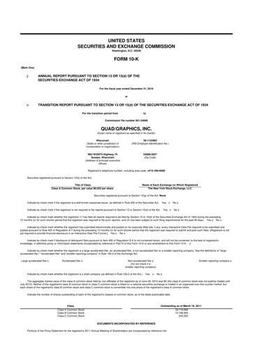 Vorschaubild Quad 10-K Jahresbericht 