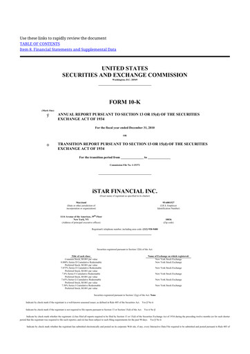 Thumbnail Safehold
 10-K Annual Report 