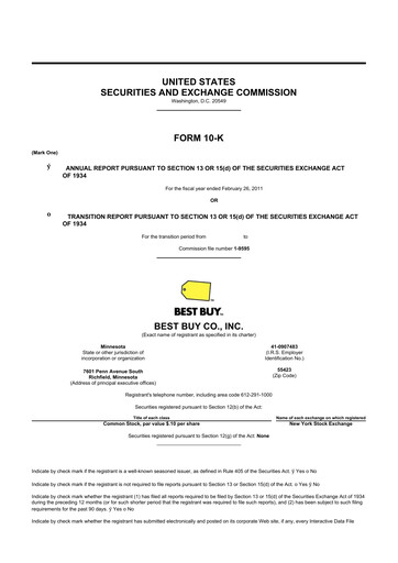Thumbnail Best Buy 10-K Annual Report 2011