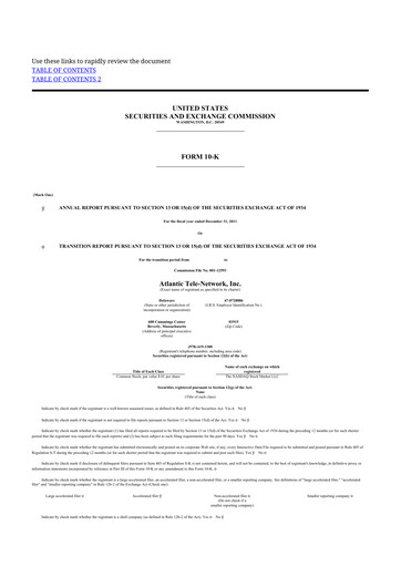 Miniature ATN International 10-K Rapport annuel 2011