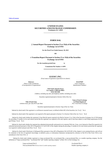 Thumbnail Guess 10-K Annual Report 2012