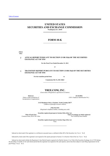 Thumbnail LendingTree 10-K Annual Report 2011