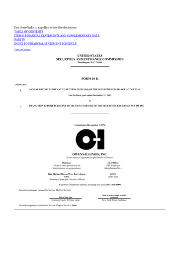 Thumbnail O-I Glass
 10-K Annual Report 2012