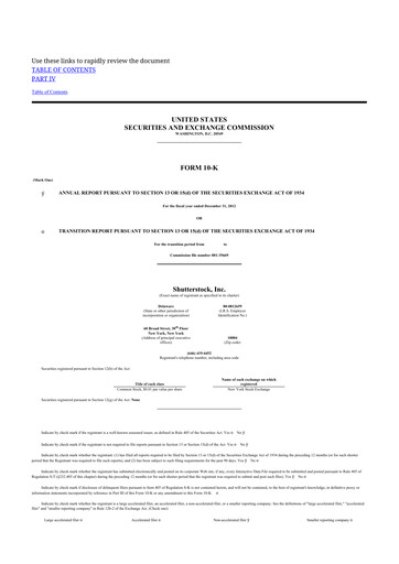 Thumbnail Shutterstock 10-K Annual Report 2012