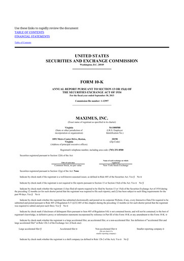 Thumbnail Maximus 10-K Annual Report 2013