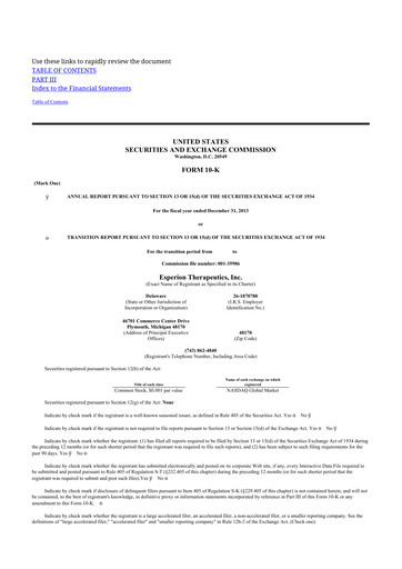 Thumbnail Esperion Therapeutics 10-K Annual Report 2013