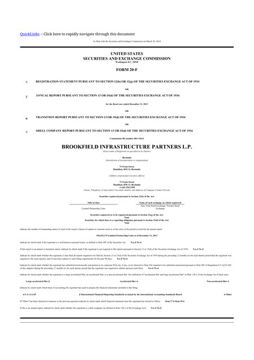 Vorschaubild Brookfield Infrastructure Partners
 20-F Jahresbericht 