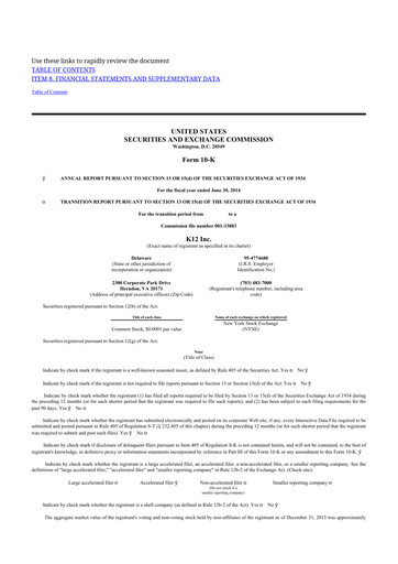 Thumbnail Stride (K12 Education)
 10-K Annual Report 2014