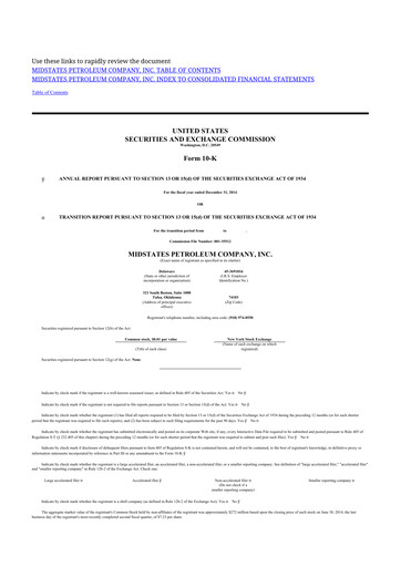 Thumbnail Amplify Energy
 10-K Annual Report 2014