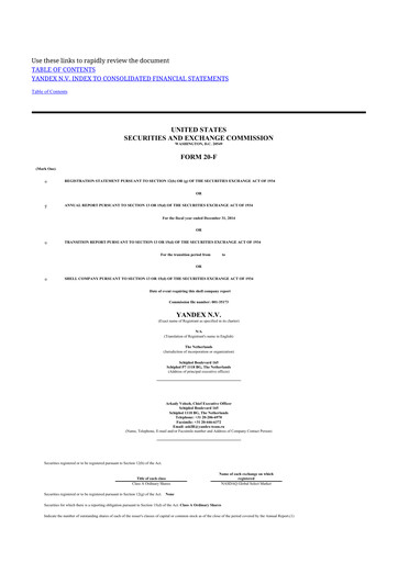 Thumbnail Nebius Group 20-F Annual Report 2014