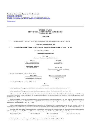 Thumbnail Stride (K12 Education)
 10-K Annual Report 2016