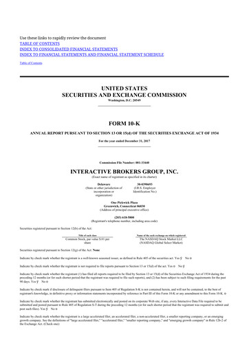 Thumbnail Interactive Brokers
 10-K Annual Report 2017