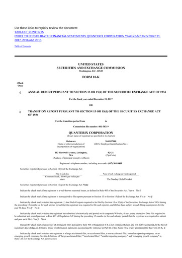 Thumbnail Quanterix 10-K Annual Report 