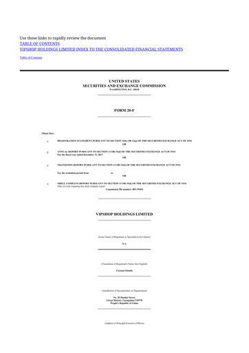 Thumbnail Vipshop
 20-F Annual Report 2017