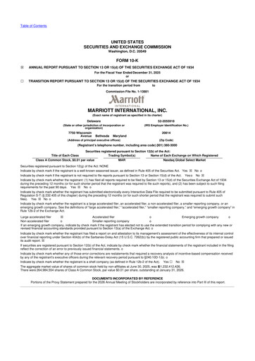 Thumbnail Marriott International 10-K Annual Report 2025