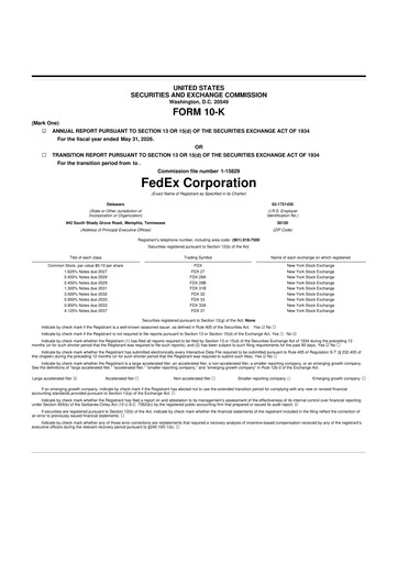 Thumbnail FedEx 10-K Annual Report 2026