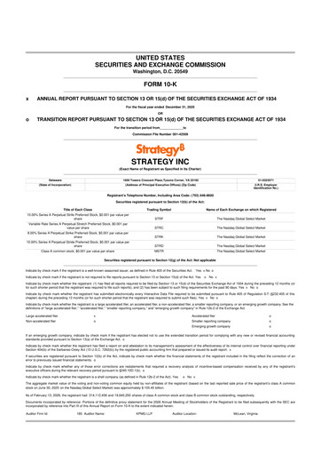 Thumbnail Strategy 
 (MicroStrategy) 10-K Annual Report 2025