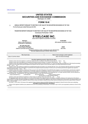 Thumbnail Steelcase 10-K Annual Report 2014