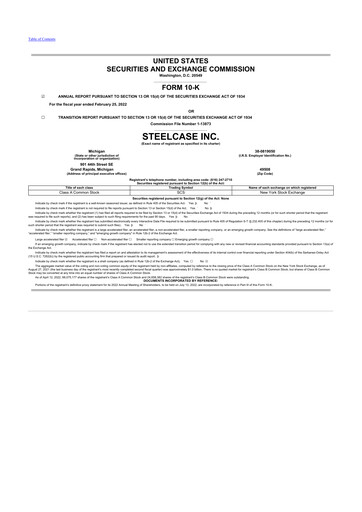 Thumbnail Steelcase 10-K Annual Report 2022