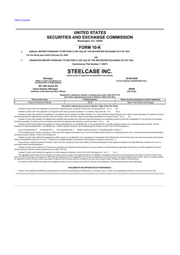 Thumbnail Steelcase 10-K Annual Report 2024