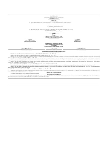 Thumbnail Crown Castle 10-K Annual Report 2021