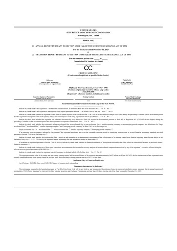 Thumbnail Crown Castle 10-K Annual Report 2023