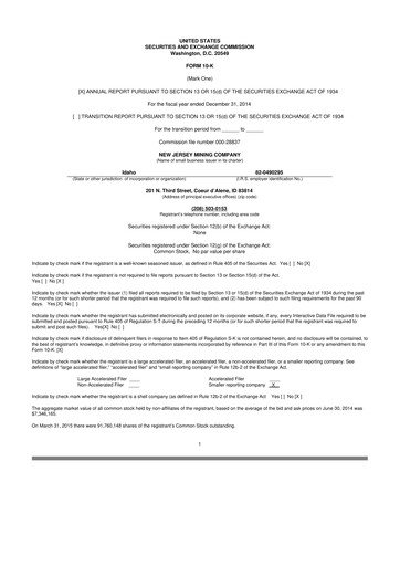 Vorschaubild Idaho Strategic Resources 10-K Jahresbericht 2014