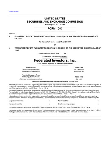 Thumbnail Federated Hermes
 10-Q Quarterly Report FY2014 