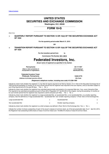 Thumbnail Federated Hermes
 10-Q Quarterly Report FY2015 