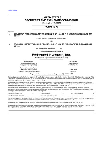 Thumbnail Federated Hermes
 10-Q Quarterly Report FY2018 