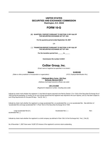Thumbnail CoStar Group 10-Q Quarterly Report FY 