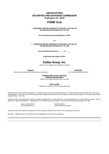 Thumbnail CoStar Group 10-Q Quarterly Report FY 