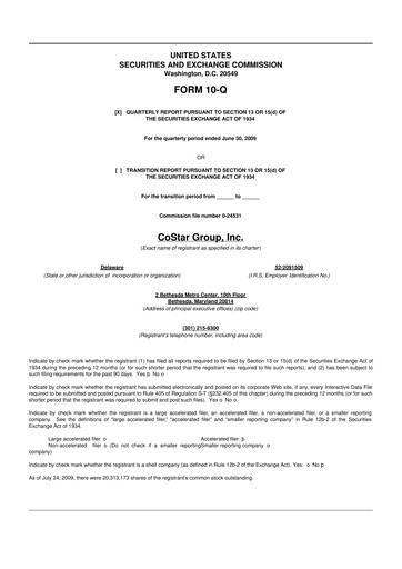 Thumbnail CoStar Group 10-Q Quarterly Report FY 