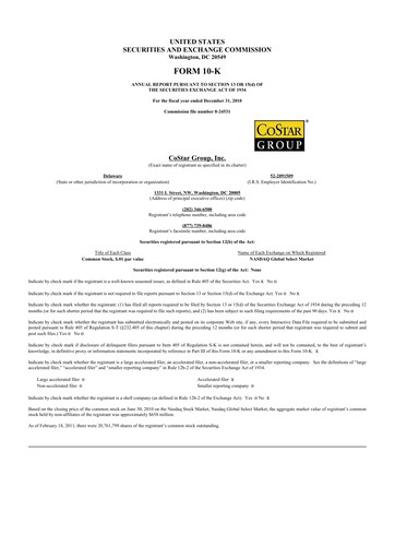 Thumbnail CoStar Group 10-K Annual Report 