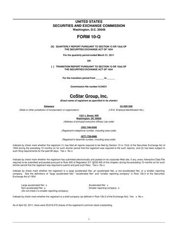 Thumbnail CoStar Group 10-Q Quarterly Report FY 