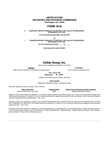 Thumbnail CoStar Group 10-Q Quarterly Report FY2022 