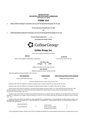 Thumbnail CoStar Group 10-K Annual Report 2025
