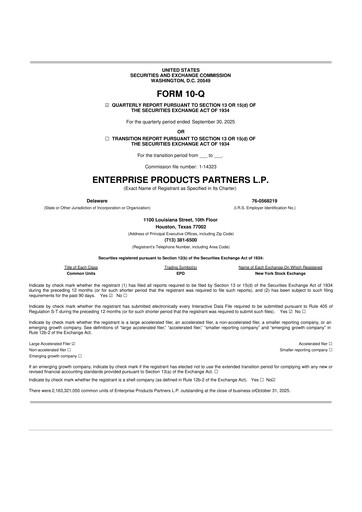 Thumbnail Enterprise Products 10-Q Quarterly Report FY2025 